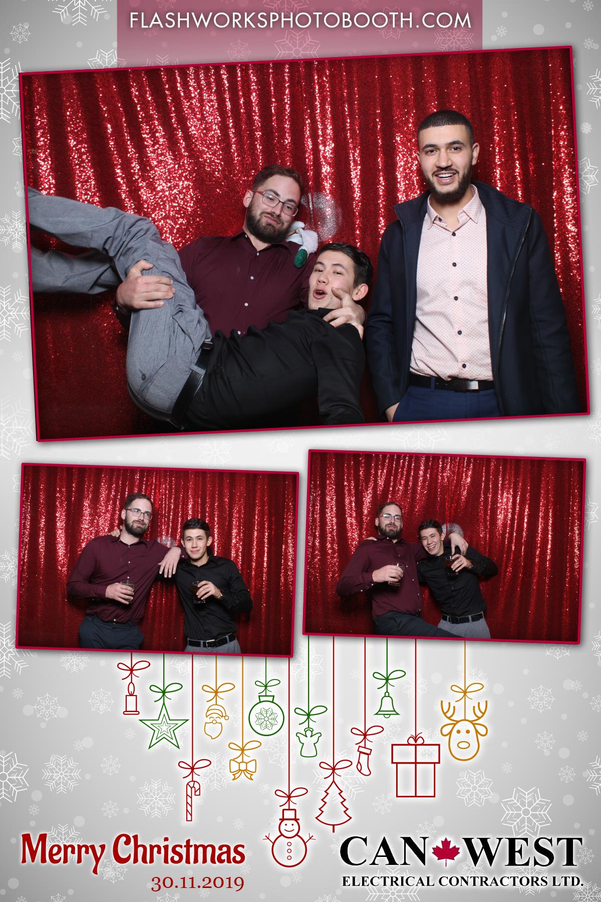 Can West Christmas Party | View more photos from the event at gallery.flashworksphotobooth.com/u/FlashworksPhotoboothInc/Can-West-Christmas-Party